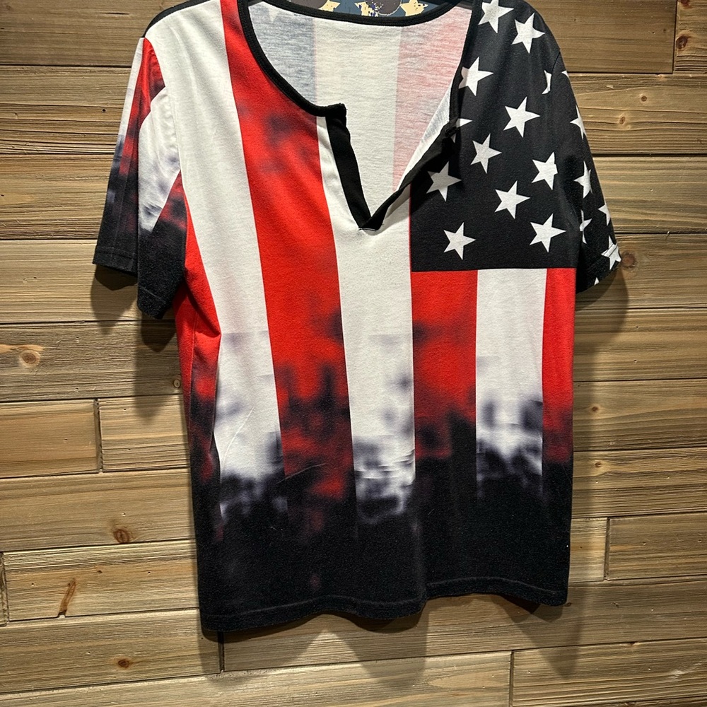 American Flag Graphic T-Shirt